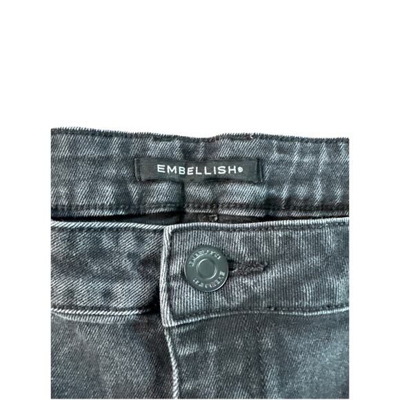 Embellish Black Prox Cargo Jeans Size 40 Practical And Comfortable Streetwear - Picture 12 of 15